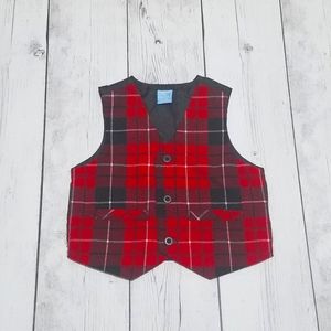 Children's Place 9-12 Month plaid vest